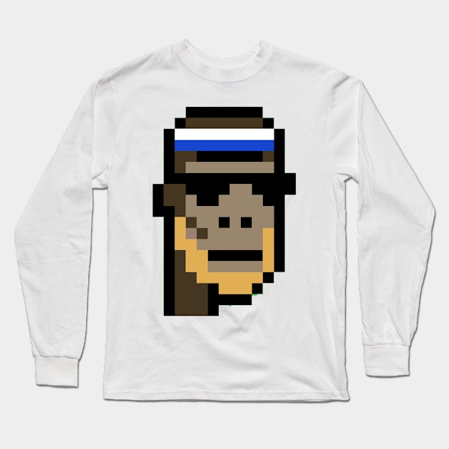 Nft Ape CryptoPunk Long Sleeve T-Shirt by JelloTees